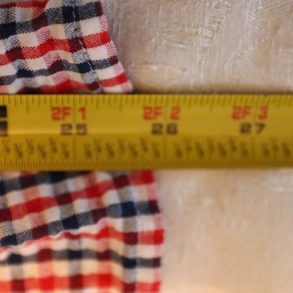 Jessica Simpson Red/White/Blue Gingham 100% Cotton Sundress Medium Summer - Picture 7 of 15